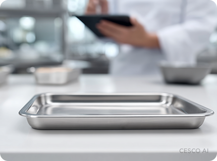 세스코(CESCO) 전문가가 오염도와 케미컬 잔류여부를 검사하고 있습니다.