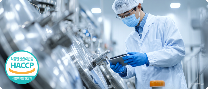 클리닝에도 식품 안전 관리 인증 전문 지식이 필요합니다.