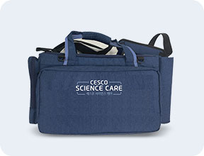 정수기 관리 도구 전용 가방으로, 측면에 '세스코(CESCO) 사이언스 케어'가 프린팅된 세스코(CESCO)의 24시간 살균 케어 서비스 가방입니다.